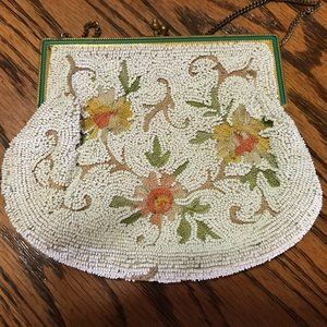 Vintage Bead Womans Purse